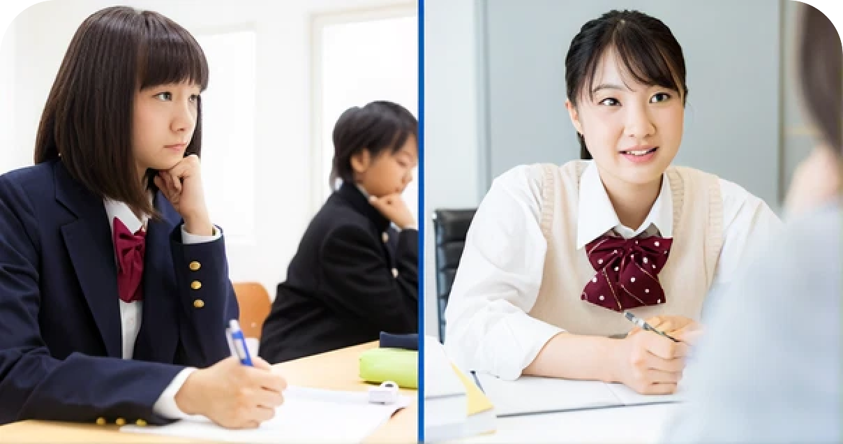 個別指導を受ける生徒
