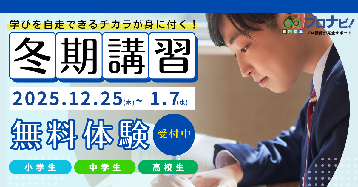 プロナビの冬期講習